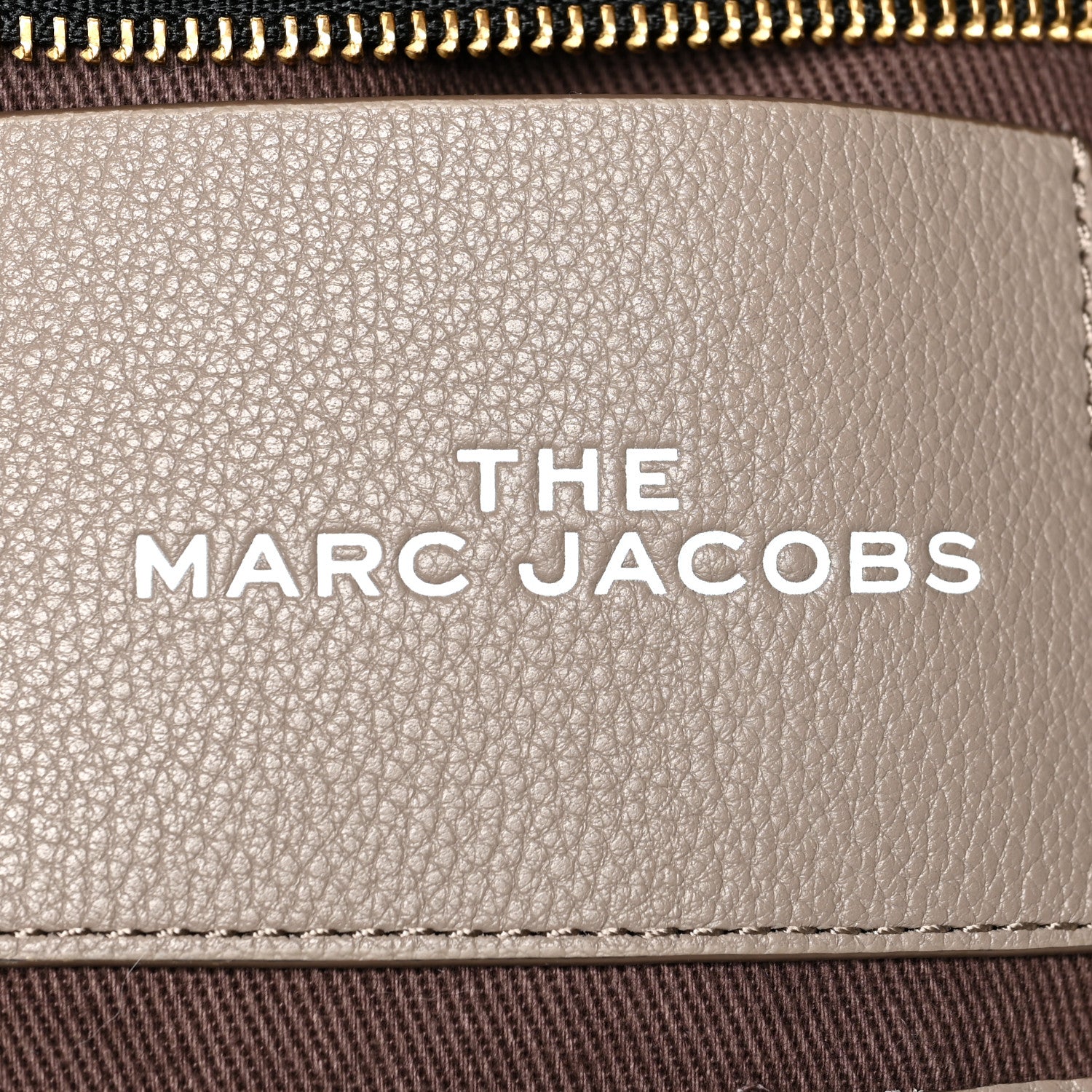 Marc Jacobs Grained Calfskin Small The Tote Bag Taupe 6 of 12