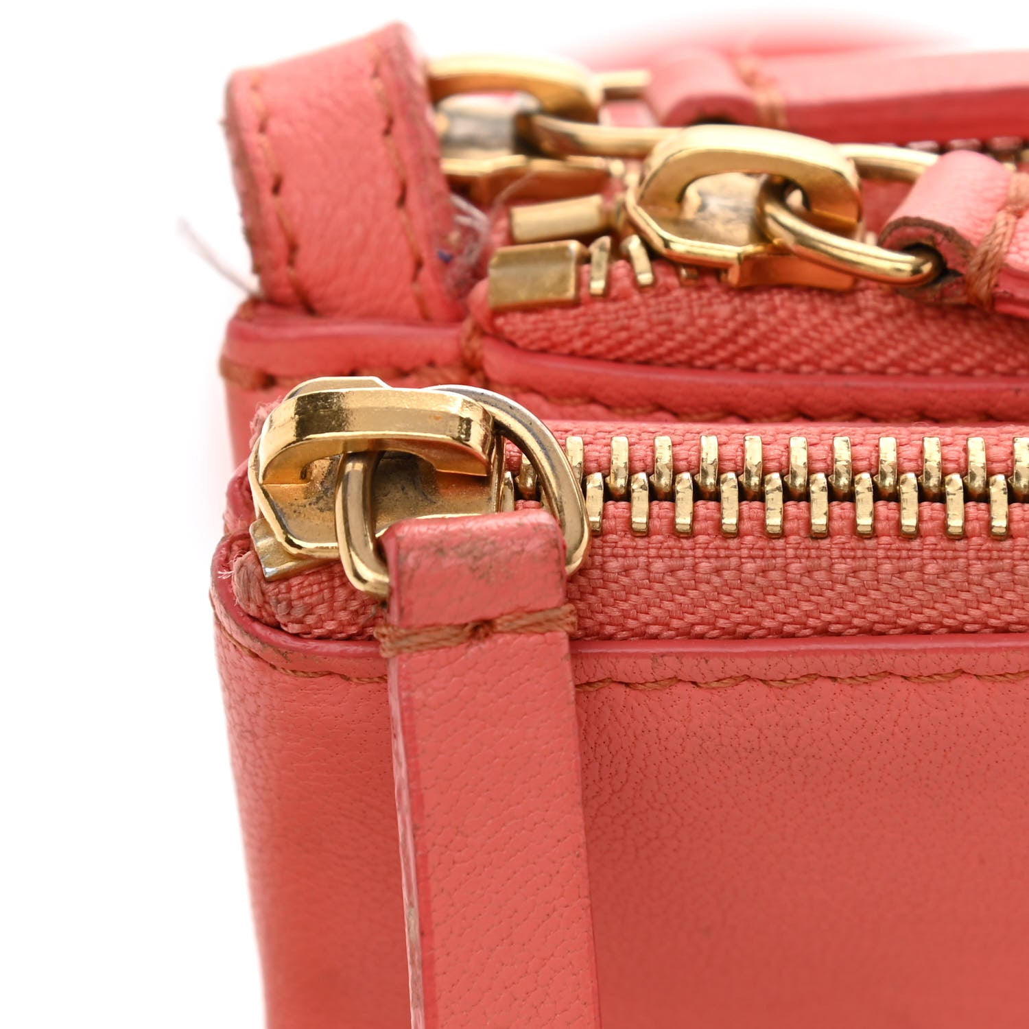 Celine Lambskin Small Trio Crossbody Bag Light Ruby 17 of 18