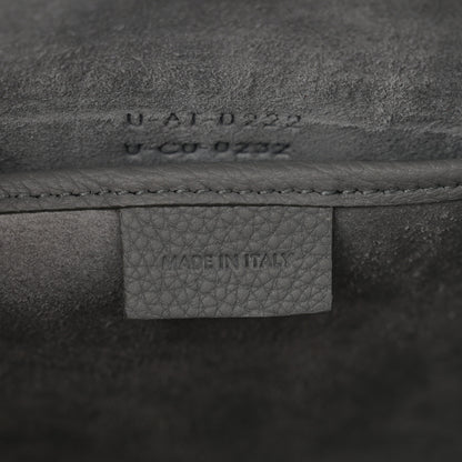 Celine Drummed Calfskin Nano Luggage Kohl 6 of 10