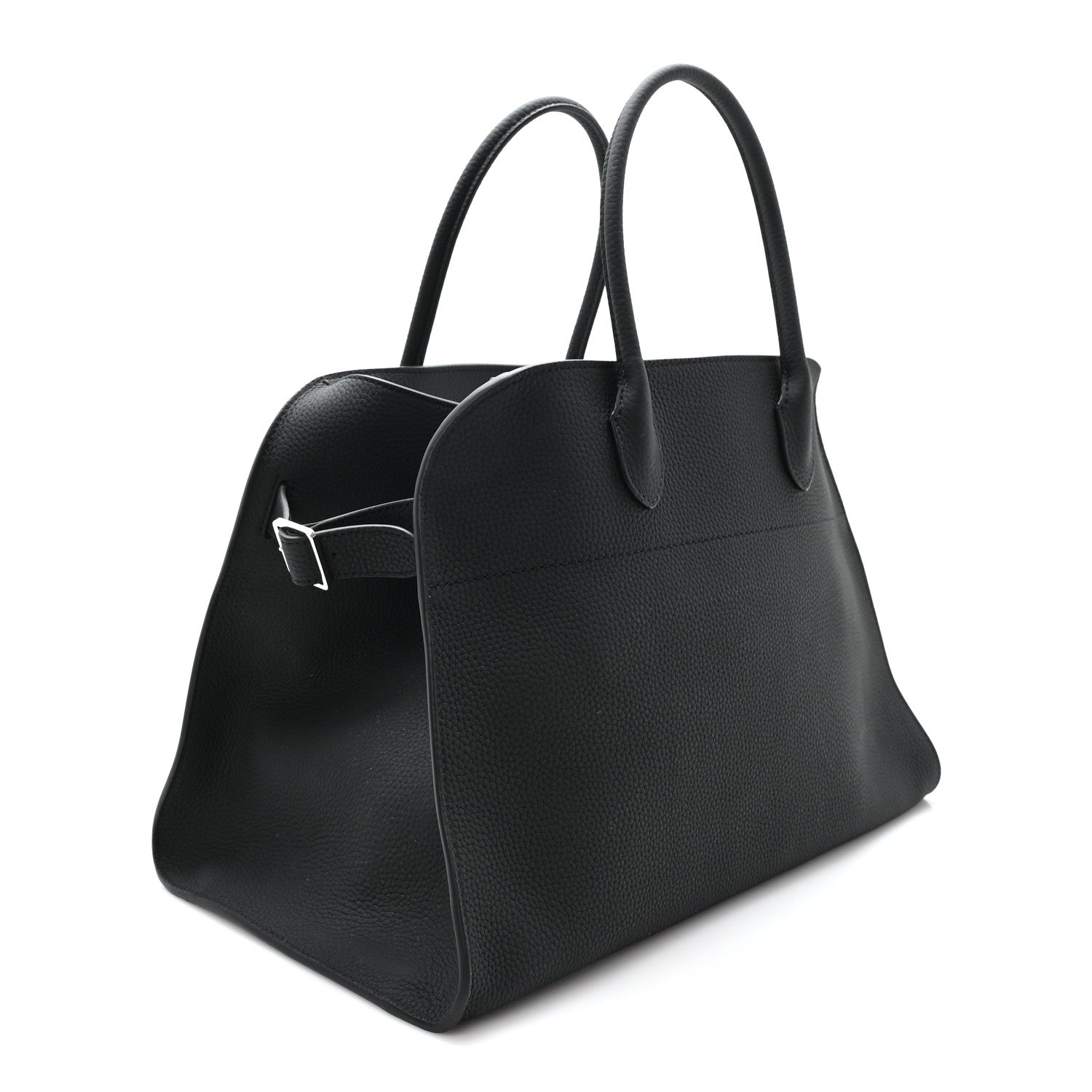 The Row Matte Grained Calfskin Soft Margaux 15 Black 3 of 9
