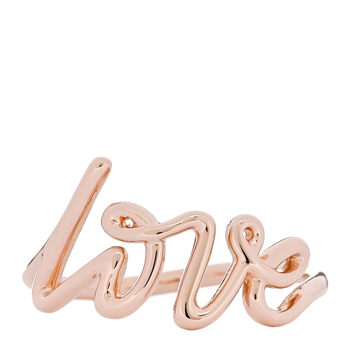 18K Rose Gold Paloma's Graffiti Love Ring 54 7