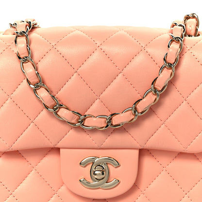 Chanel Lambskin Quilted Mini Square Flap Light Pink 9 of 11