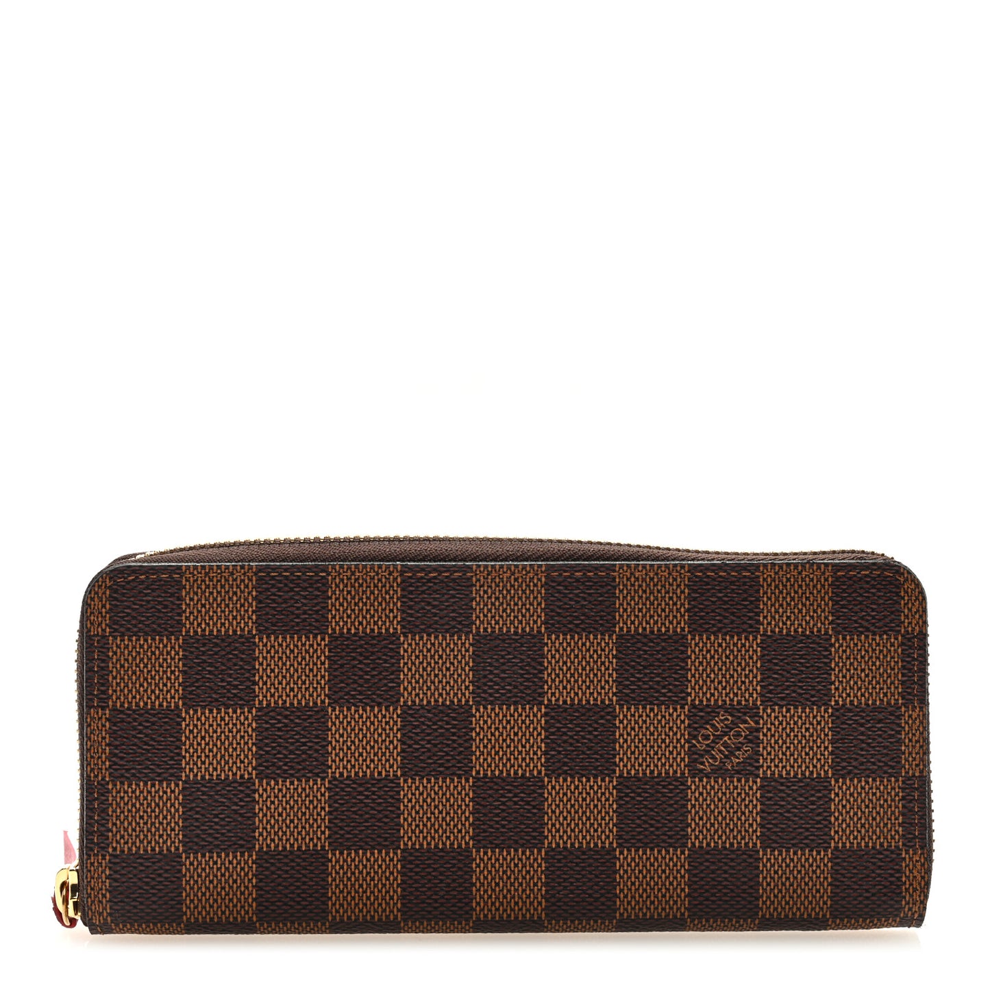 Damier Ebene Clemence Wallet Cherry