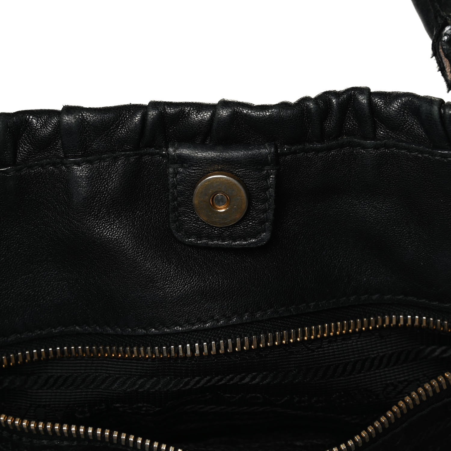 Prada Nappa Gaufre Tote Black 11 of 15