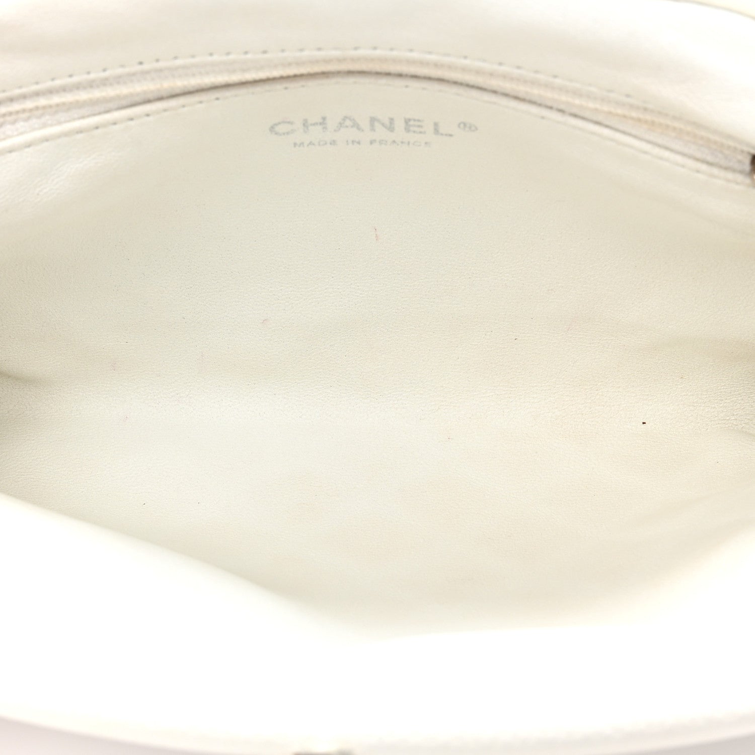 Chanel Caviar Quilted Timeless Clutch White 5 of 12