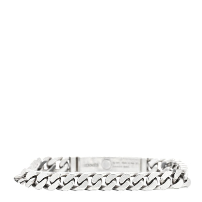 Hermes Sterling Silver TPM Kelly Gourmette Bracelet ST 3 of 4