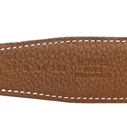 Hermes Box Togo 32mm Martelee Constance Belt 80 32 Black Gold 5 of 6