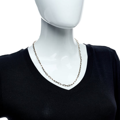 Cartier 18K White Gold SM Santos De Cartier Link Necklace 2 of 6