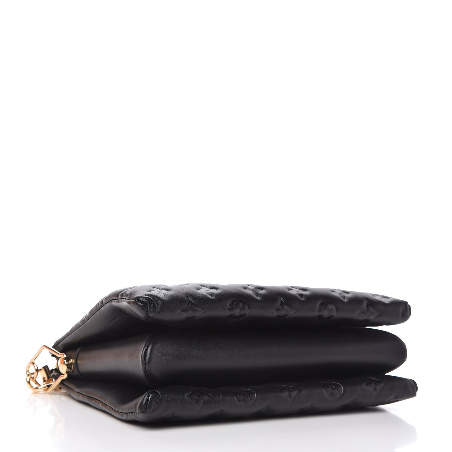 Lambskin Embossed Monogram Coussin PM Black