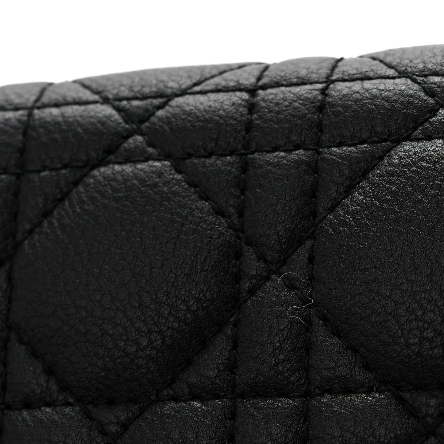 Supple Calfskin Caro Pouch with Chain Black