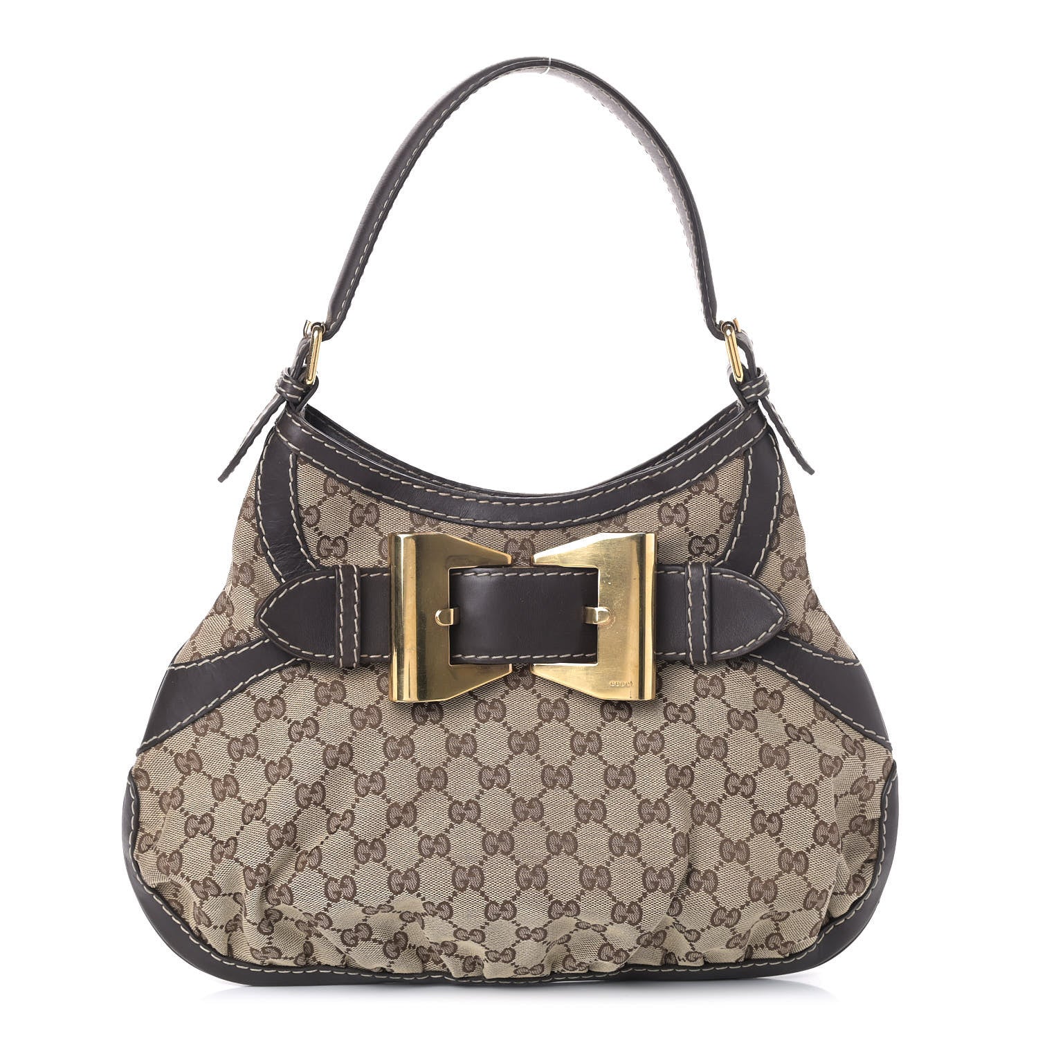 Gucci Monogram GG Queen Hobo Brown 1 of 8