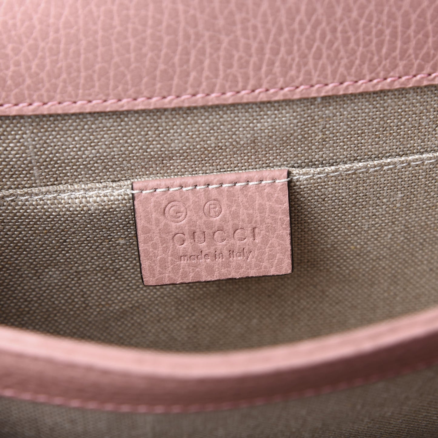 Dollar Calfskin Small Interlocking G Shoulder Bag Soft Pink