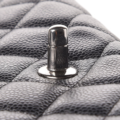 Chanel Caviar Quilted Jumbo Single Flap Black 10 of 10