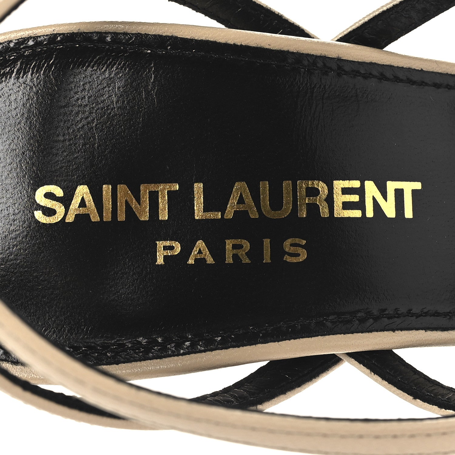 Saint Laurent Calfskin Nadja 105 Ankle Strap Sandals 36 Trench 8 of 10