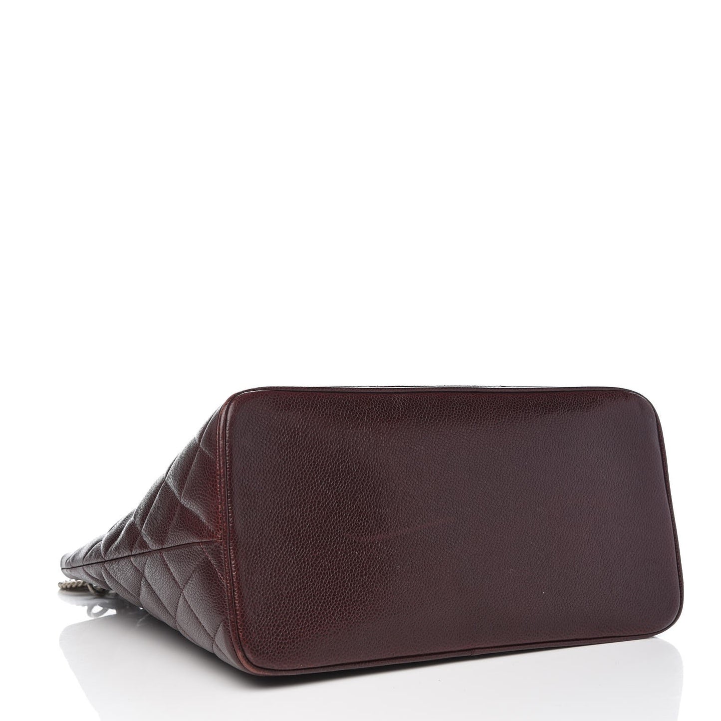 Caviar Quilted Medallion Tote Bordeaux