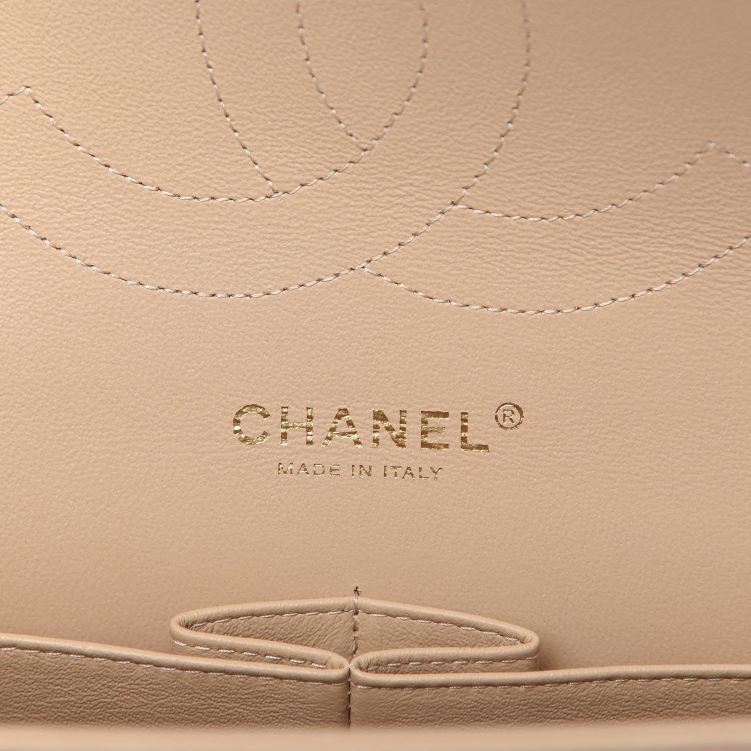 Chanel Lambskin Quilted Jumbo Double Flap Beige 8 of 10