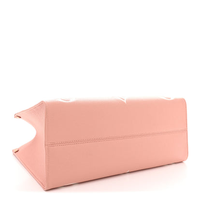 Louis Vuitton Empreinte Monogram Giant Onthego MM  Rose Trianon Creme 4 of 9