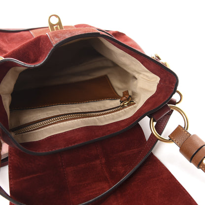 Chloe Suede Small Lexa Shoulder Bag Sienna Red 5 of 11