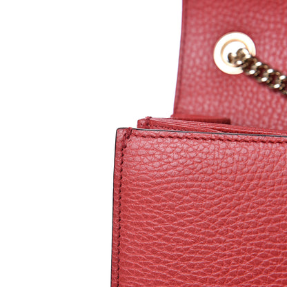 Gucci Dollar Calfskin Small Interlocking G Shoulder Bag Red 14 of 14