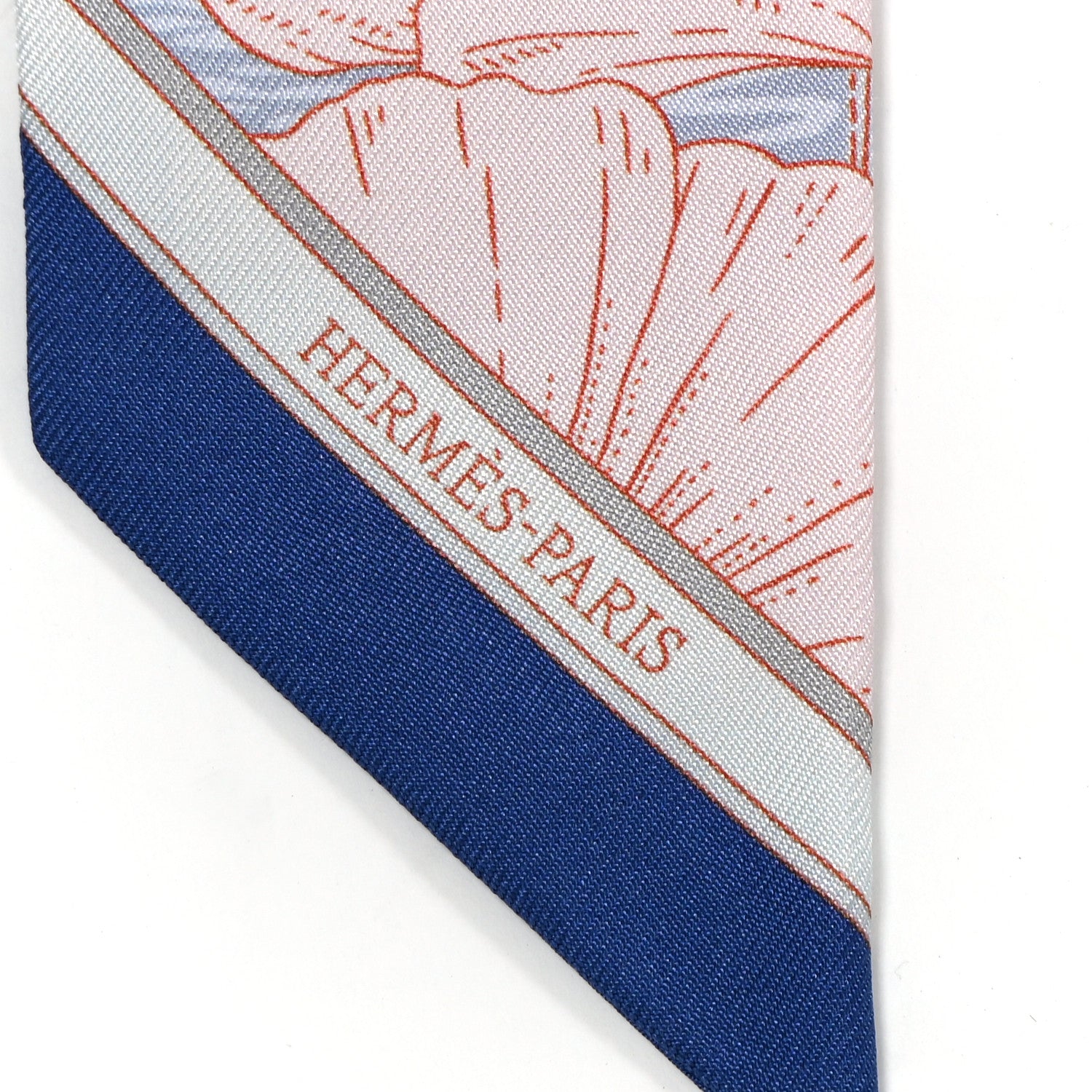 Hermes Silk Precious Paradise Twilly Gris Perle 2 of 4