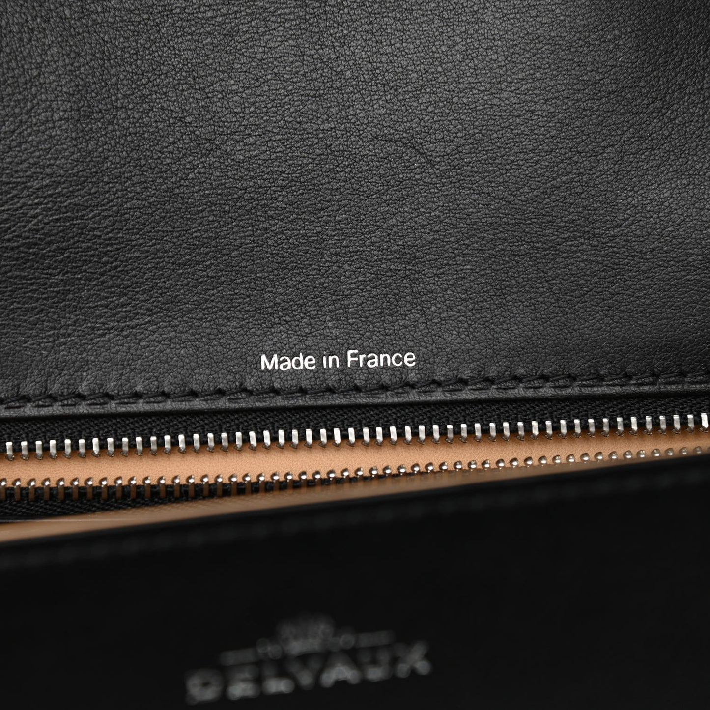 Calfskin PM Madame Chaine Bag Black White