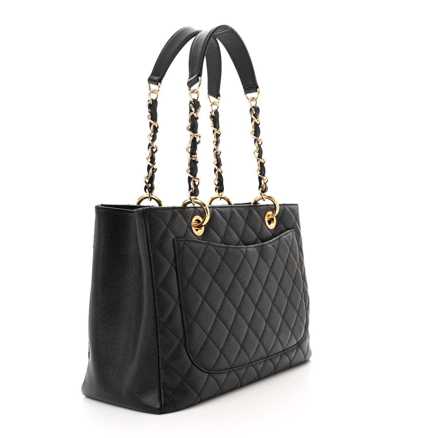 Chanel Caviar Quilted Grand Shopping Tote GST Black 3 of 11