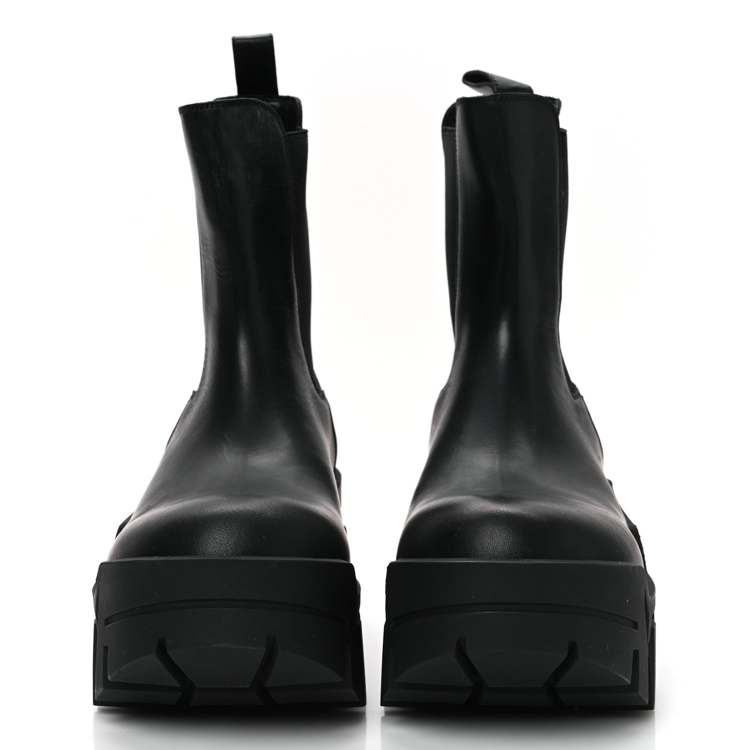 Balenciaga Smooth Calfskin Bulldozer Chelsea Boots 40 Black 3 of 8