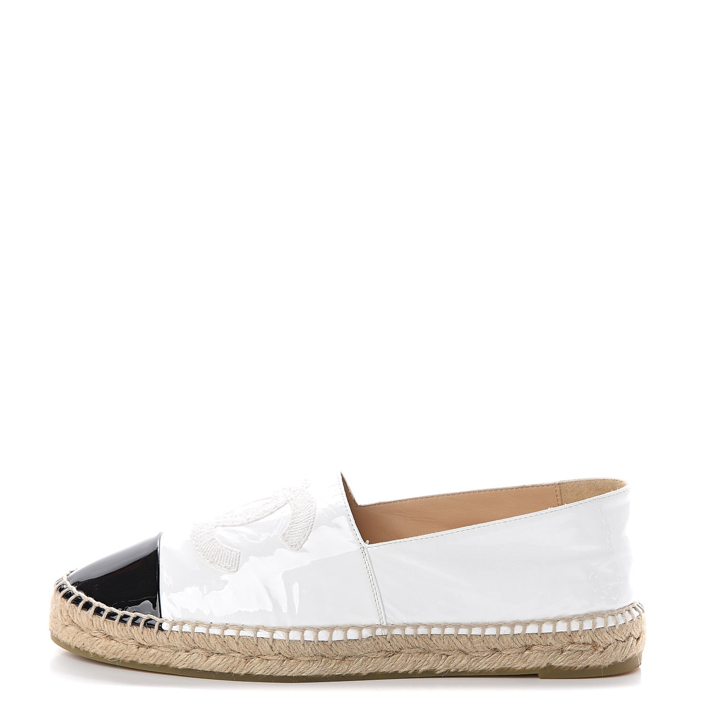 Patent CC Espadrilles 41 White Black