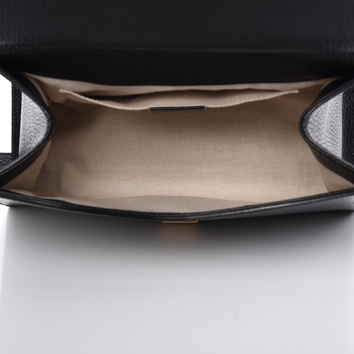 Calfskin Mini GG Marmont Top Handle Bag Black