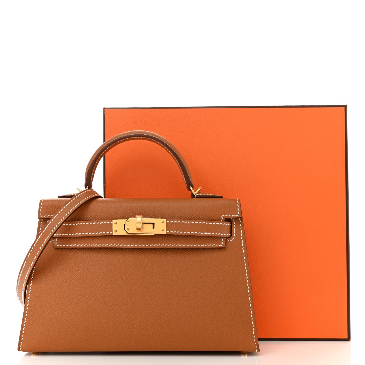 Hermes Epsom Mini Kelly Sellier 20 Gold 10 of 10