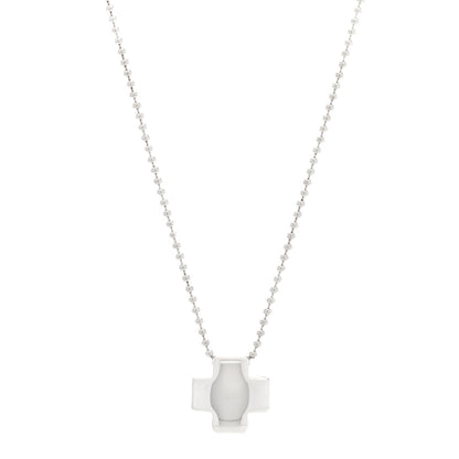 Tiffany Sterling Silver Square Cross Pendant Necklace 5 of 6