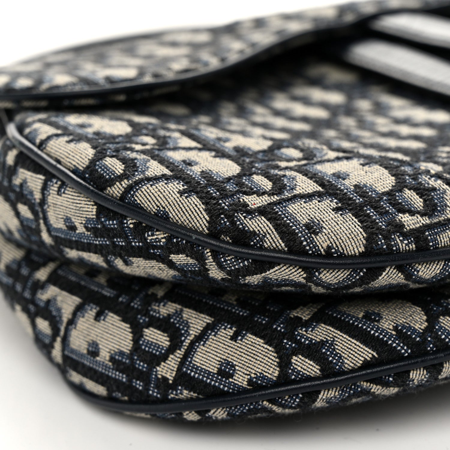Christian Dior Oblique Saddle Bag Blue 9 of 10