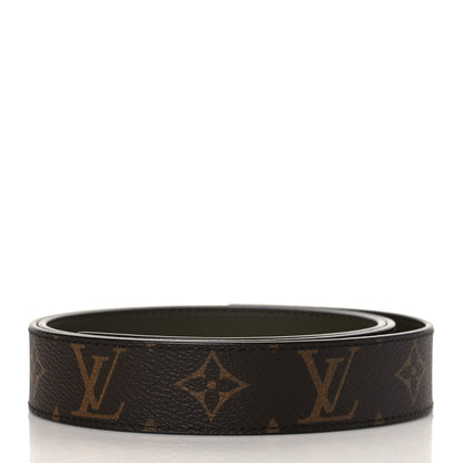 Louis Vuitton Calfskin Monogram Reversible Belt Strap 90 36 Kaki 2 of 5