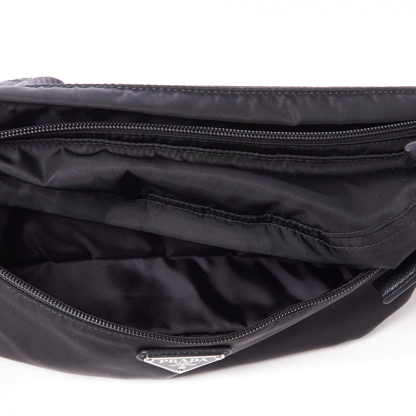Tessuto Nylon Montagna Belt Bag Black