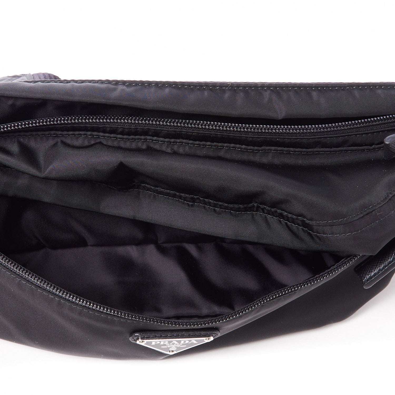 Prada Tessuto Nylon Montagna Belt Bag Black 7 of 7
