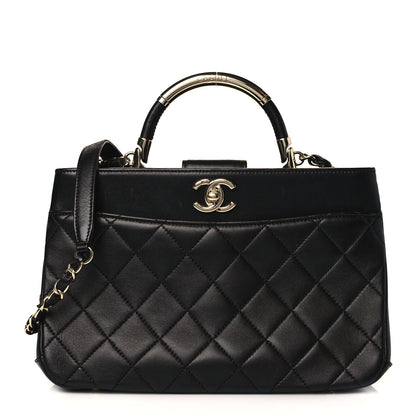 Chanel Lambskin Carry Chic Shopping Tote Black 1 of 25