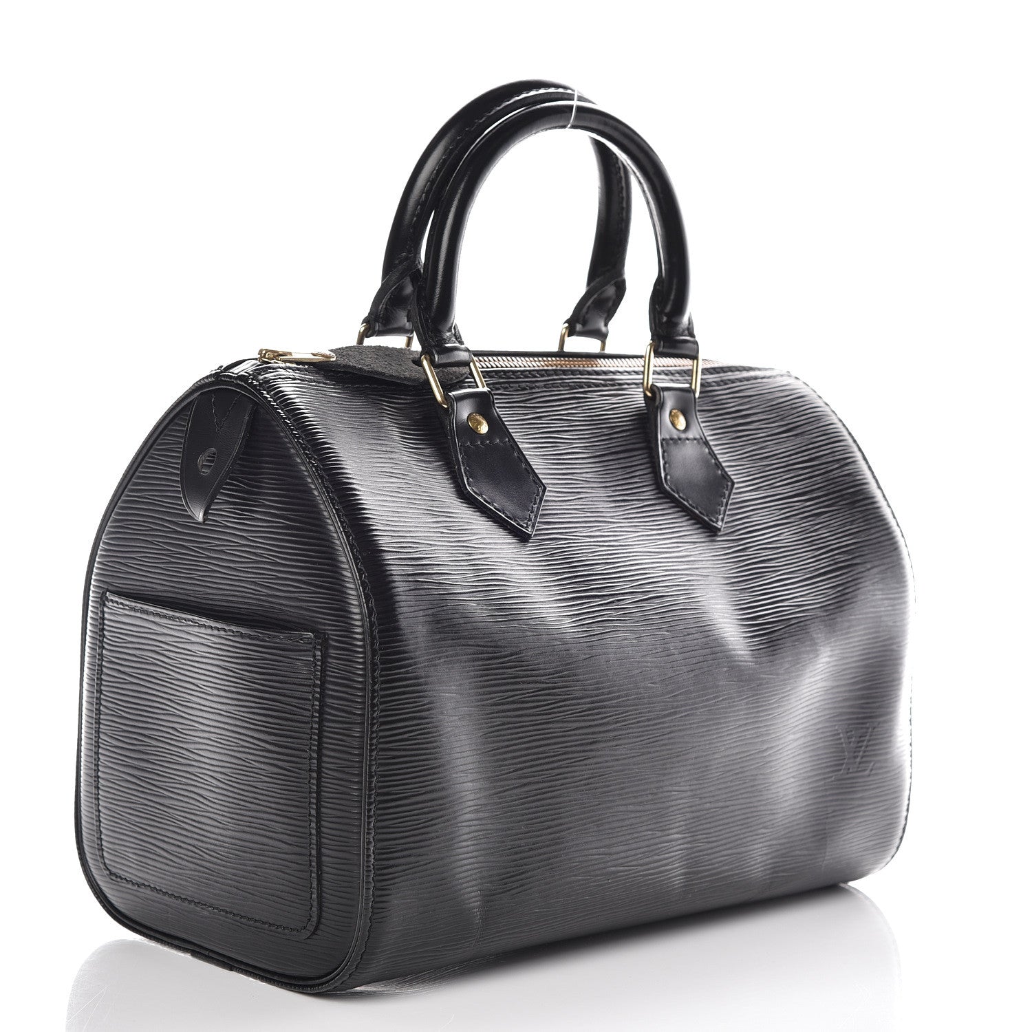 Louis Vuitton Epi Speedy 25 Black 3 of 15