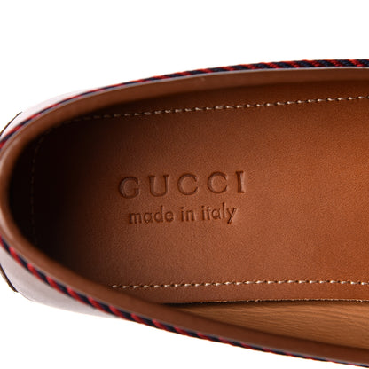 Gucci Nappa Mens Bee Driver Loafers 11 Cuir 7 of 9
