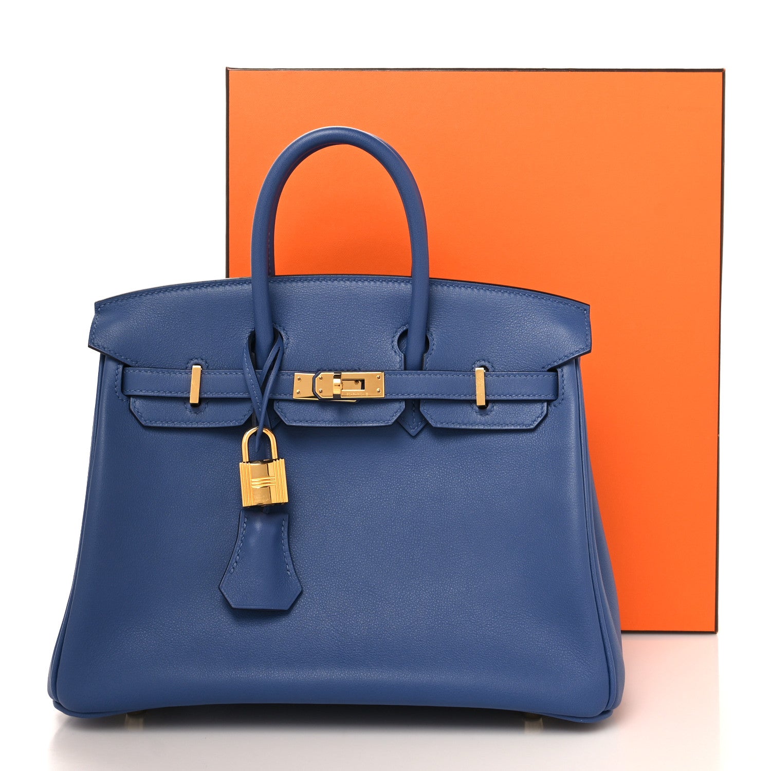 Hermes Swift Birkin 25 Bleu Brighton 13 of 13