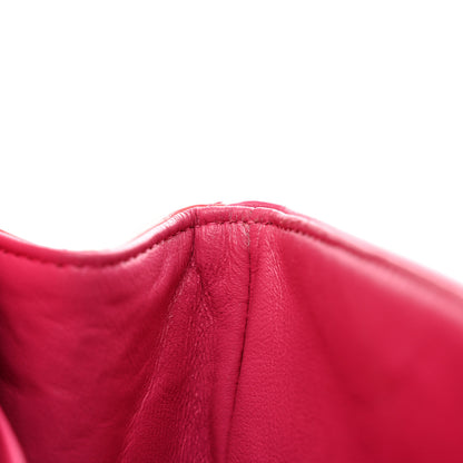 Chanel Patent Quilted Jumbo Double Flap Pink 16 of 22