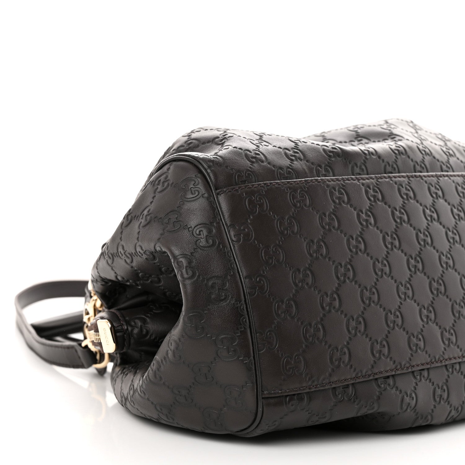 Gucci Guccissima Medium Sukey Boston Chocolate 9 of 10