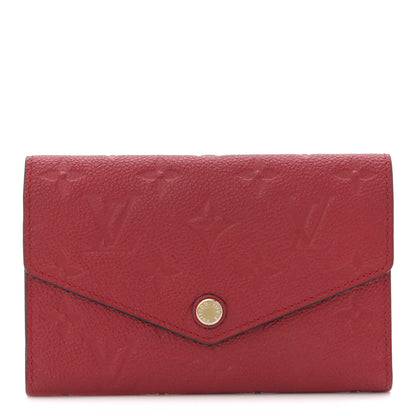 Louis Vuitton Empreinte Compact Curieuse Wallet Cherry 1 of 7