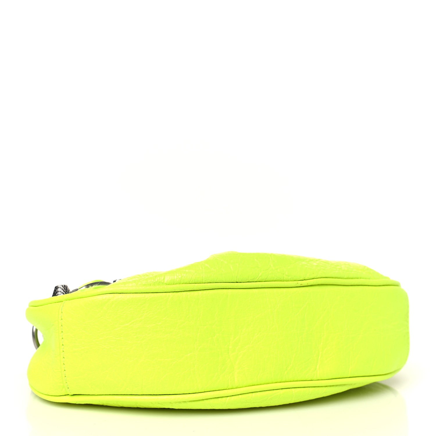 Balenciaga Agneau Arena Le Cagole Chain Shoulder Bag XS Fluo Yellow 5 of 11