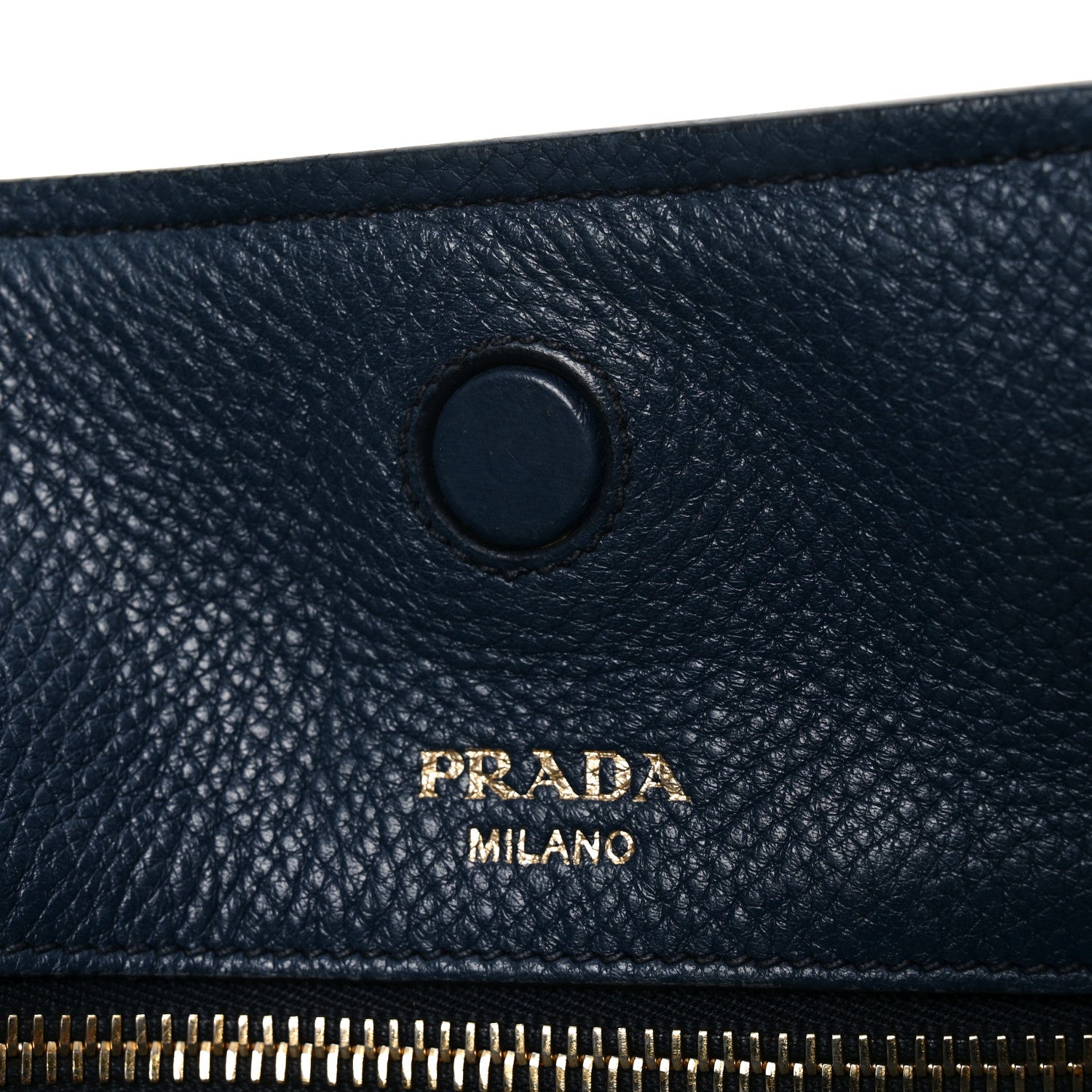 Prada Vitello Daino Pocket Shopping Tote Baltico 6 of 9