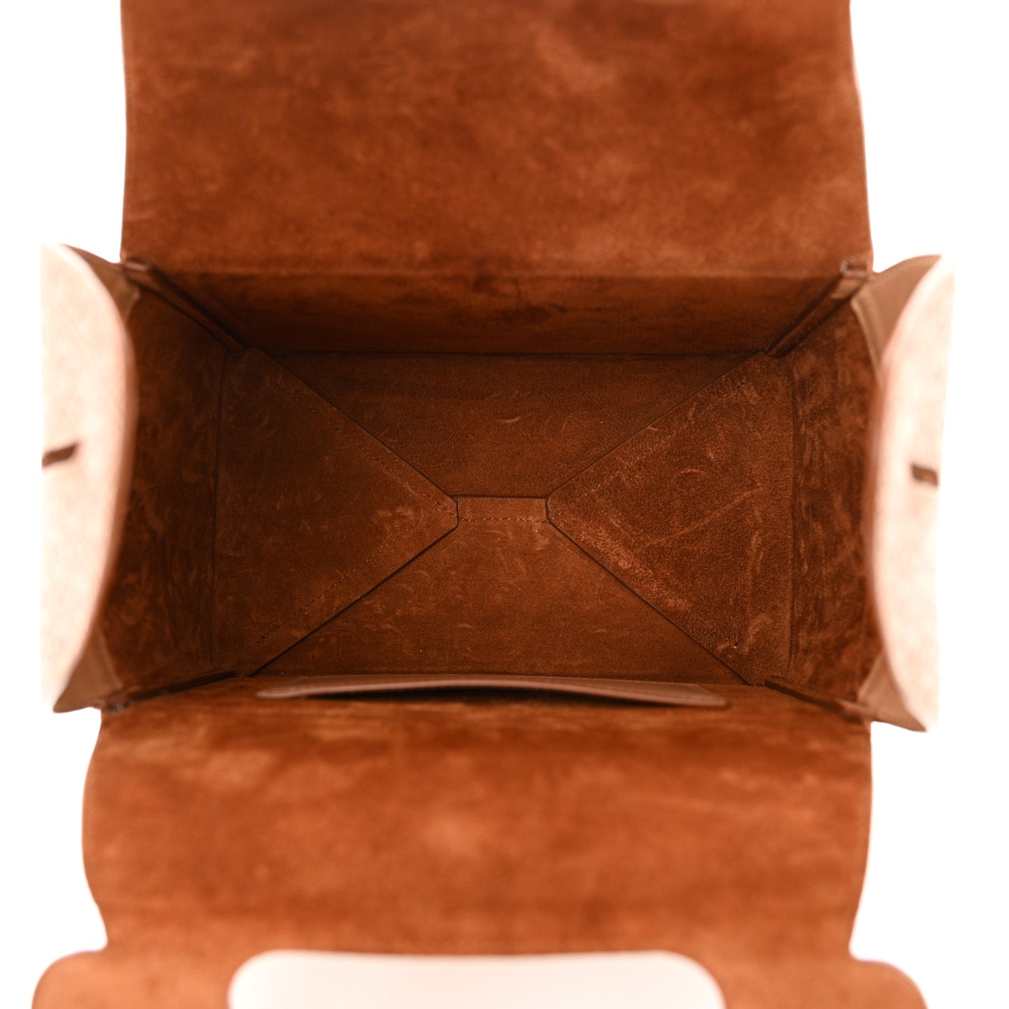 Calfskin Monogram Take Away Box Dusty Vintage Brown Gold