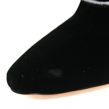Valentino Garavani Velvet Panther Embroidered Ankle Boots Black 39 9 of 12