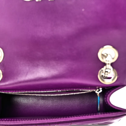 Salvatore Ferragamo Calfskin Quilted Gancini Small Flap Bag Purple 5 of 10