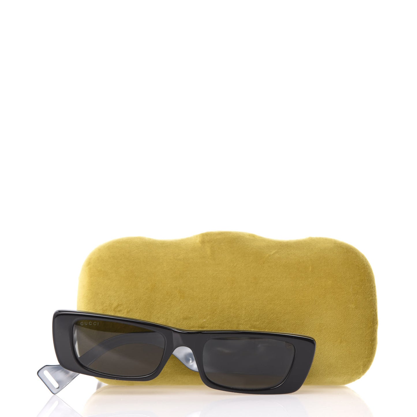 Acetate Rectangular Sunglasses GG0516S Black
