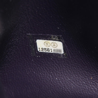 Chanel Lambskin Quilted Jumbo Single Flap Dark Purple 7 of 8