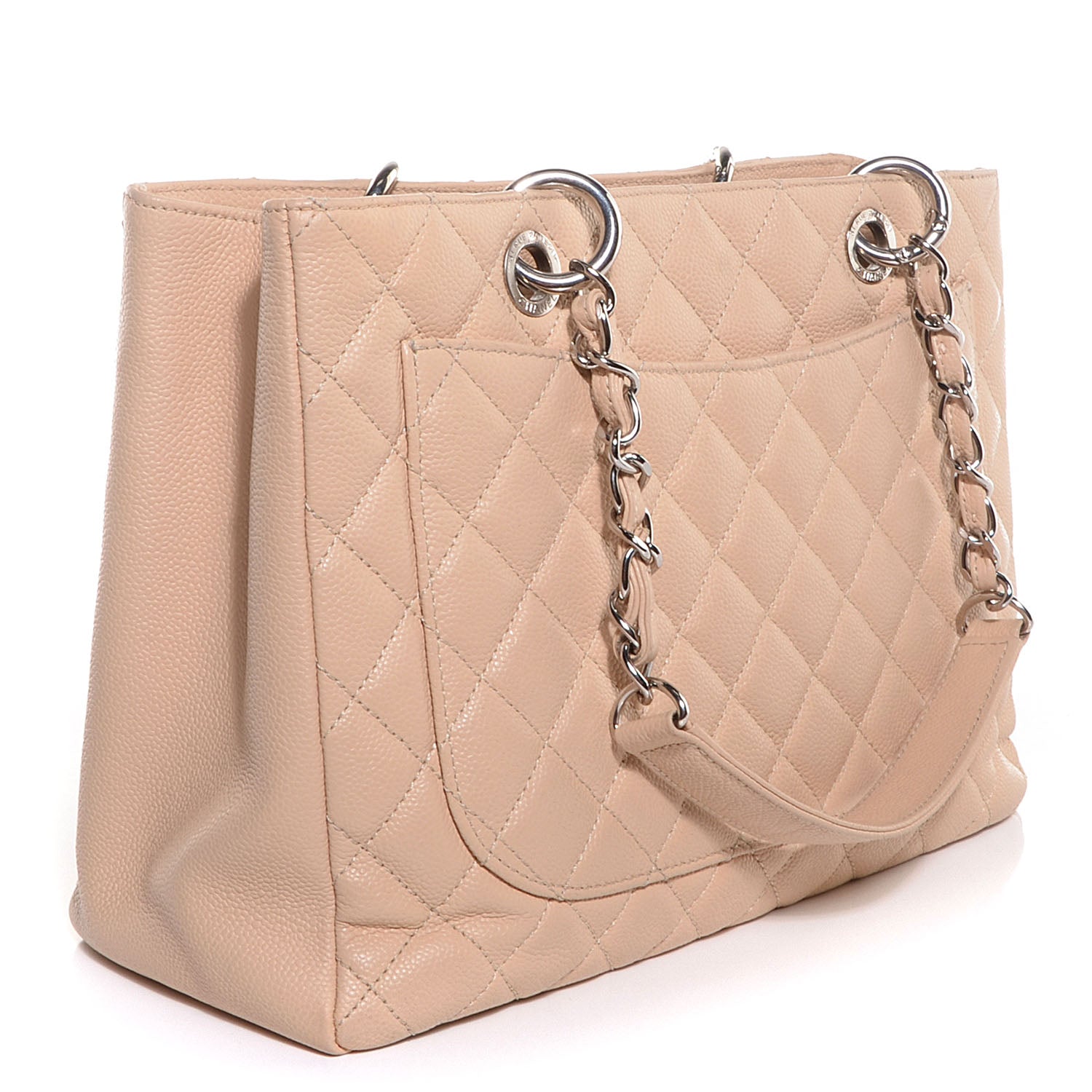 Chanel Caviar Grand Shopping Tote GST Beige Clair 3 of 7
